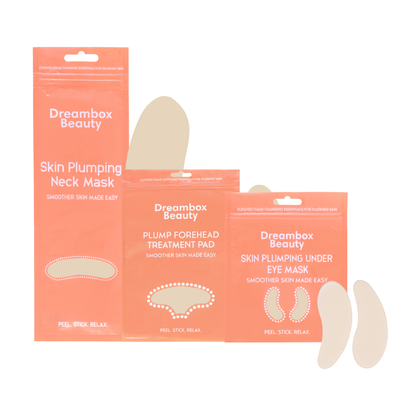 Smooth + Glow Set – Reusable Wrinkle Patches for Forehead, Under Eyes & Neck - Dreambox Beauty