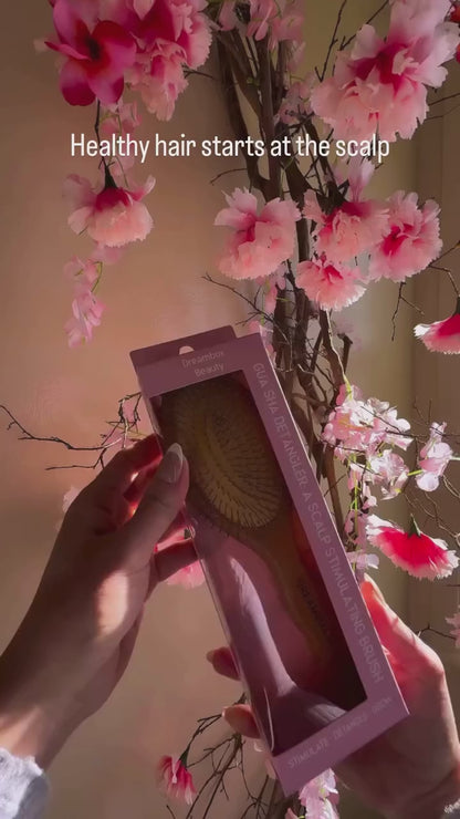 Scalp Massage Brush for Hair Growth | Gua Sha Detangler