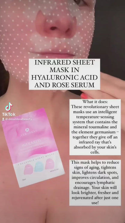 Infrared Sheet Mask [Hyaluronic Acid Rose Serum]